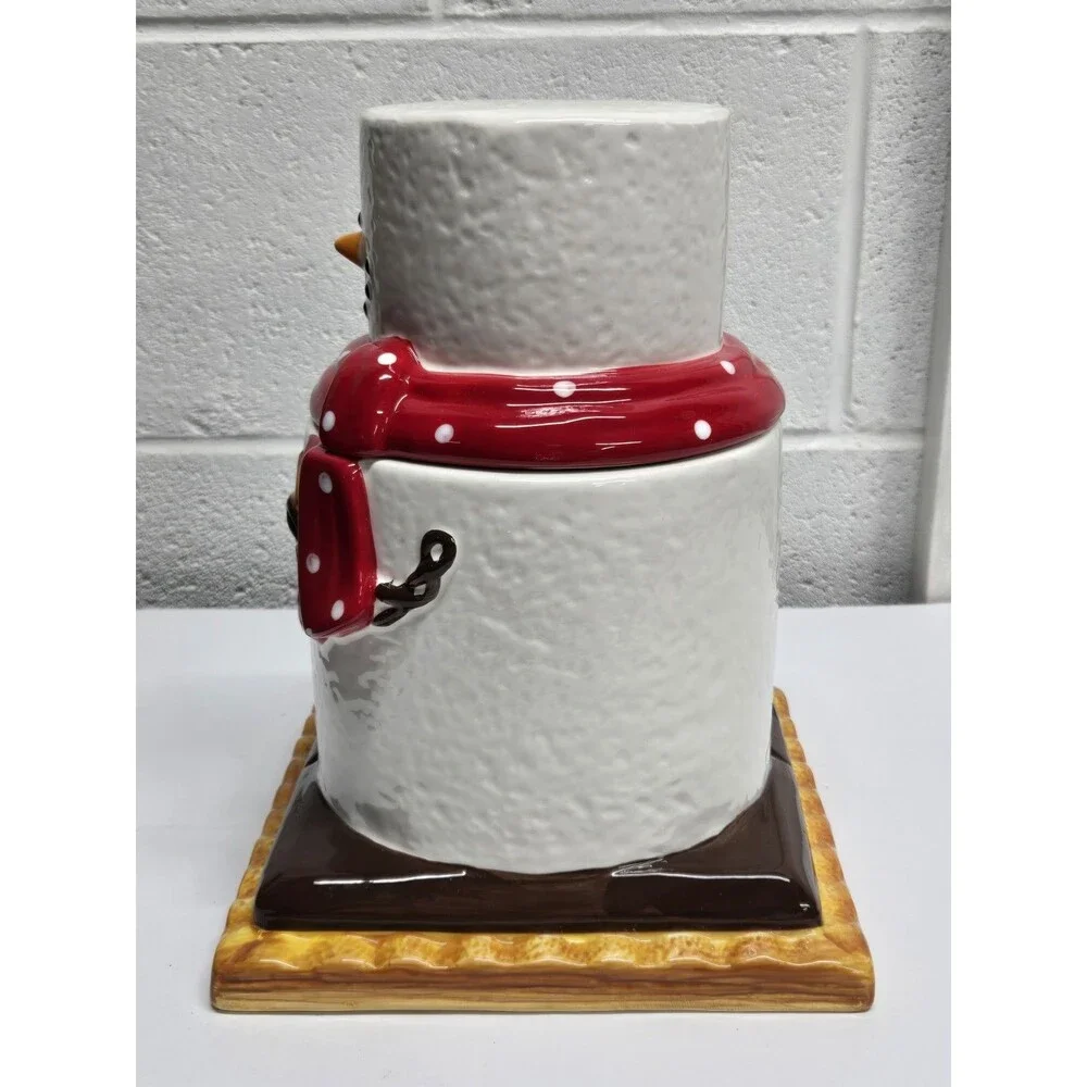 Ganz The Original S'Mores Snowman Canister Cookie Jar